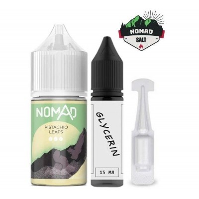 Набор Жидкость Nomad salt - Pistachio Leafs (30ml / 50mg)