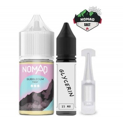 Набор Жидкость Nomad salt - Bubblegum Trip (30ml / 50mg): Цена, Характеристики, Фото