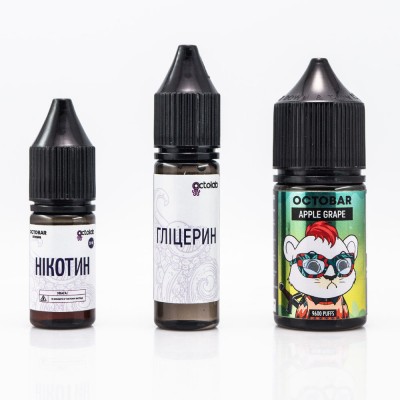 Компоненти Octobar salt - Apple Grape (30ml / 50mg)